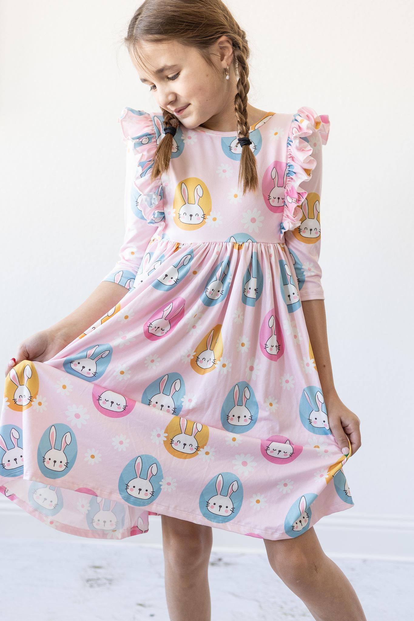 Hop 'til You Drop Ruffle Twirl Dress-Mila & Rose ®