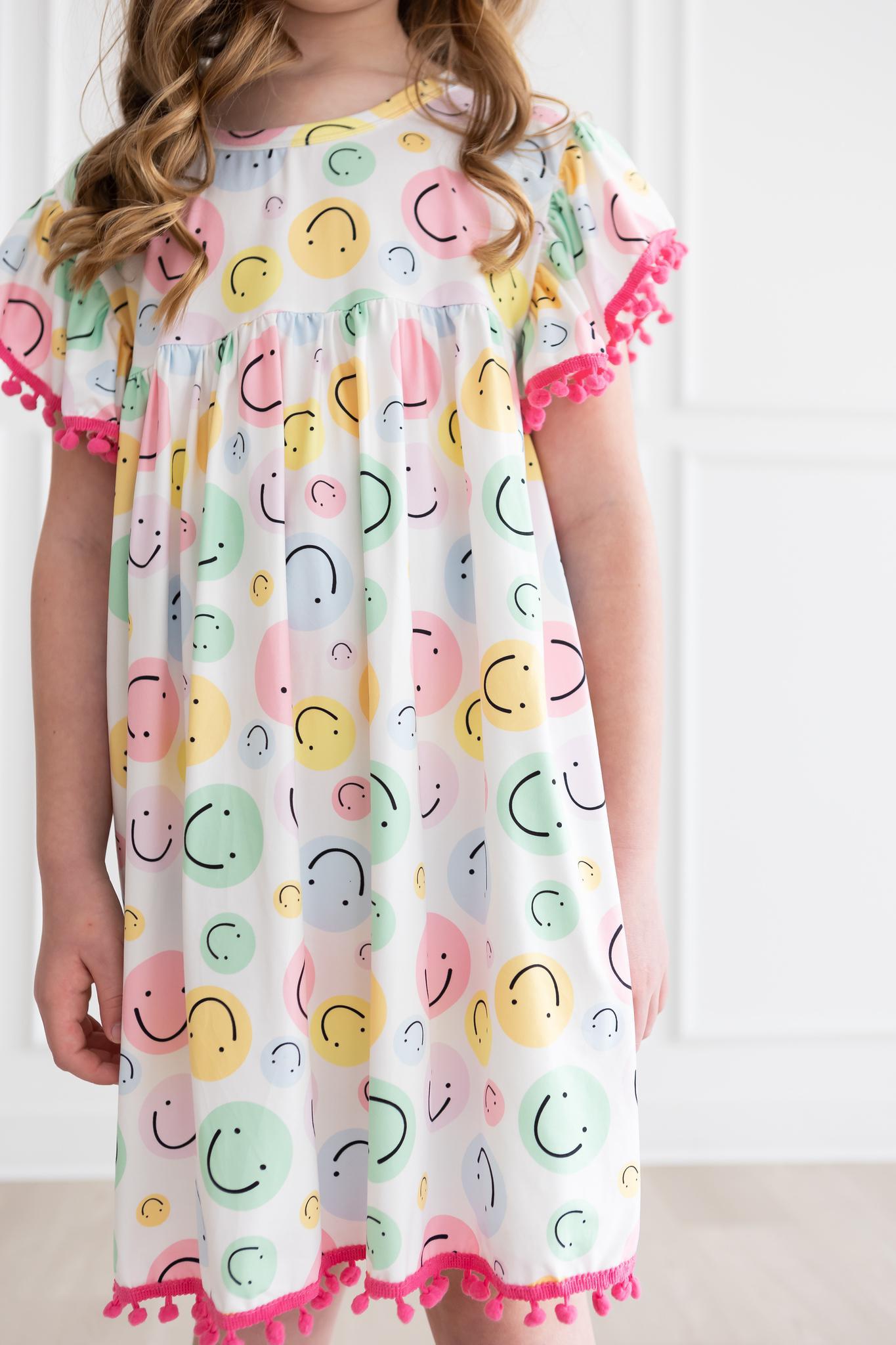SALE Smile in Style Pom Pom Dress-Mila & Rose ®