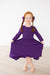 Purple 3/4 Pocket Twirl Dress-Mila & Rose ®