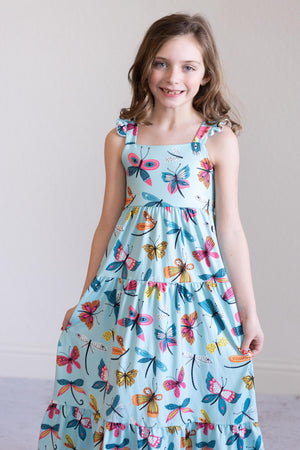 Little Flutters Ruffle Maxi Dress-Mila & Rose ®