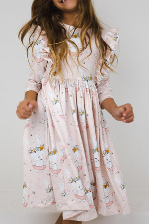 Don't Worry, Be Hoppy Ruffle Twirl Dress-Mila & Rose ®
