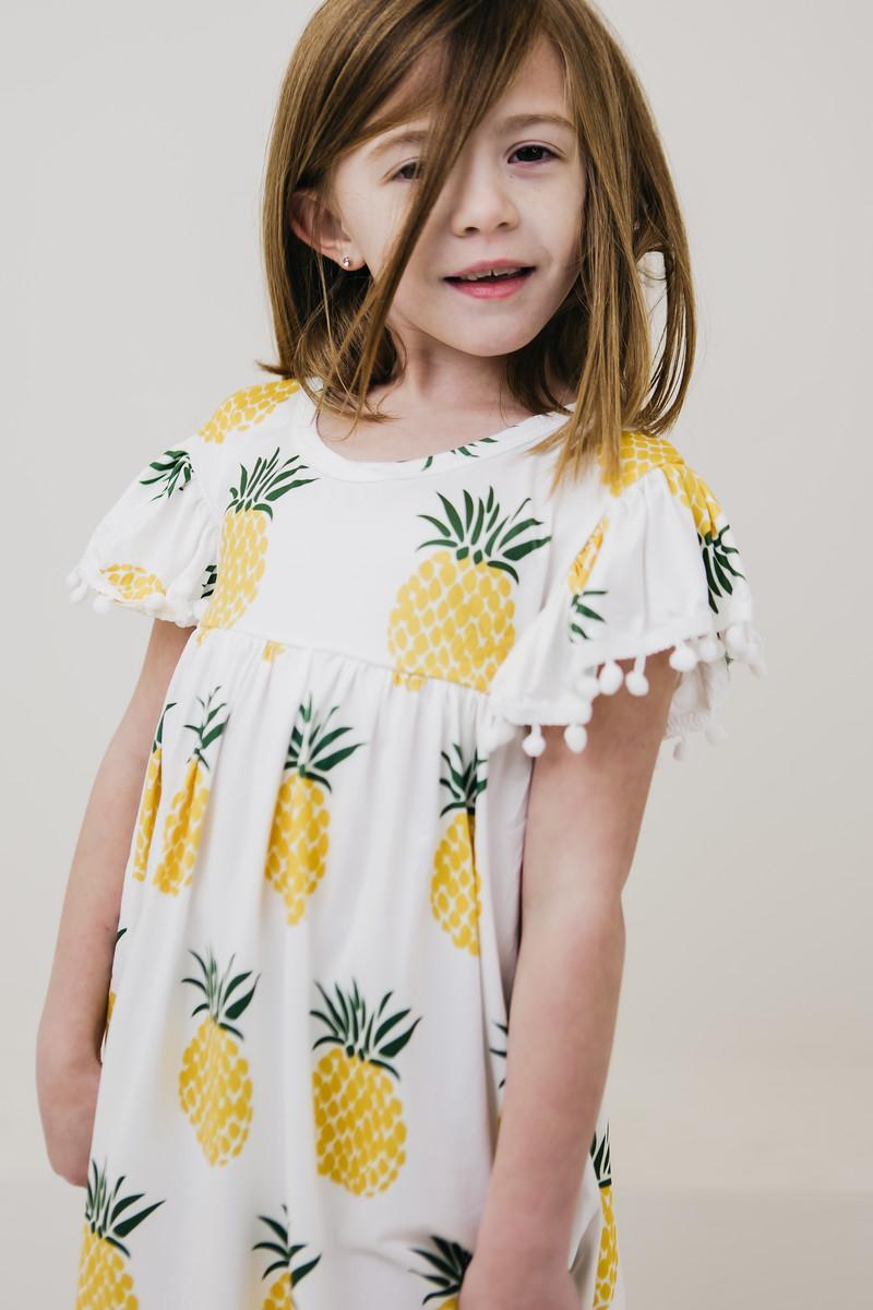Pineapple Pom Pom Dress-Mila & Rose ®