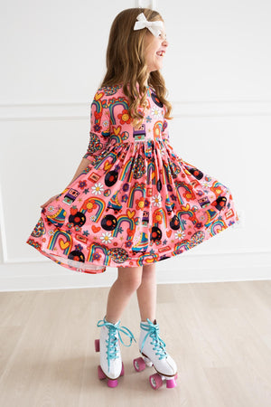Put Your Records On Twirl Dress-Mila & Rose ®