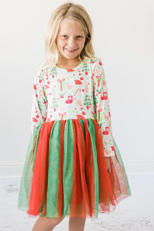 All I Want for Christmas L/S Tutu Dress-Mila & Rose ®