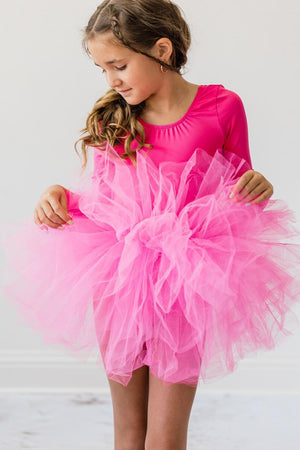 Hot Pink 3/4 Tutu Leotard-Mila & Rose ®