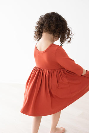 Pumpkin Spice Pocket Twirl Dress - NEW-Mila & Rose ®