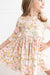 Pretty Peachy 3/4 Sleeve Pocket Twirl Dress-Mila & Rose ®