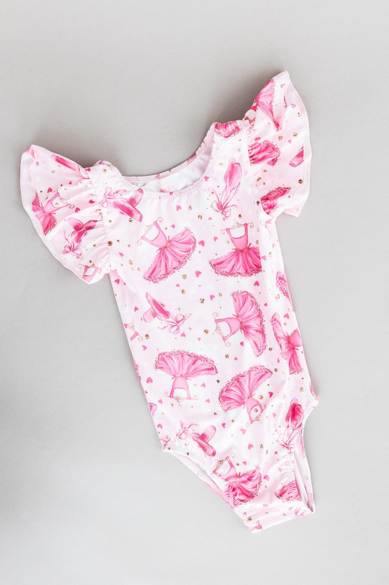 Pirouette S/S Flutter Sleeve Leotard-Mila & Rose ®