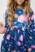 Poppies 3/4 Sleeve Pocket Twirl Dress-Mila & Rose ®