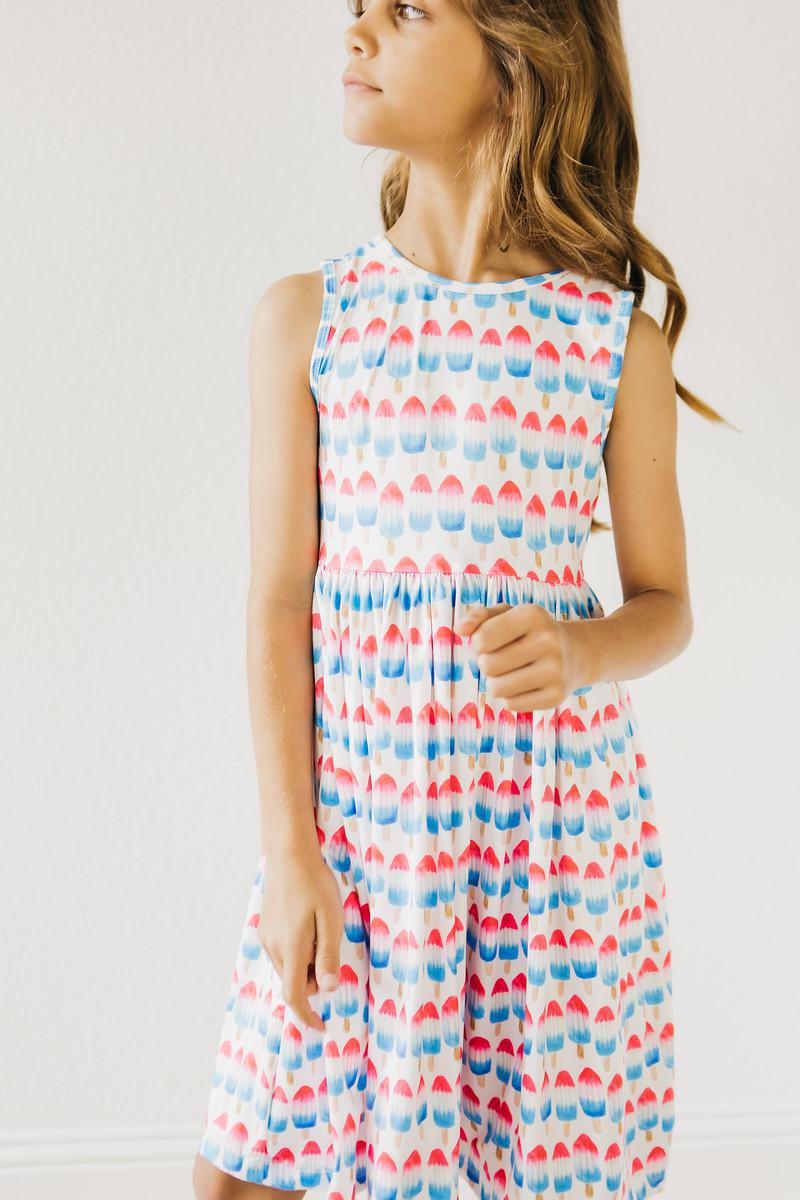 Red, White & Cute Tank Twirl Dress-Mila & Rose ®