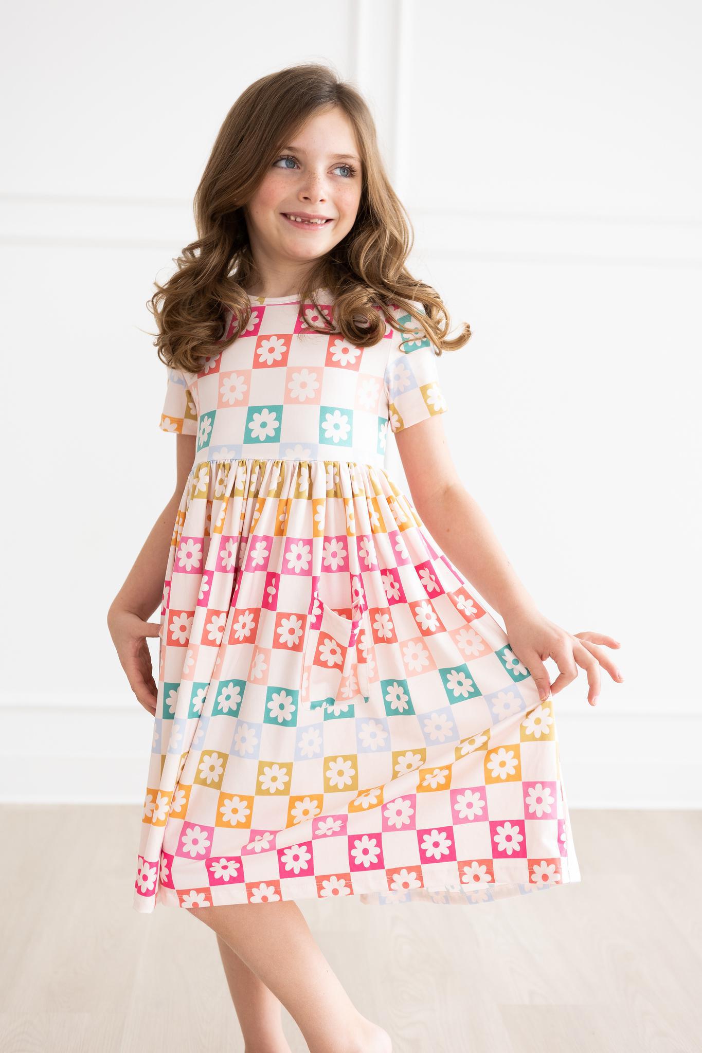 SALE Checkmate S/S Pocket Twirl Dress-Mila & Rose ®