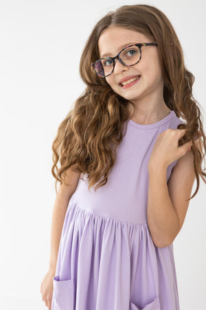 Lavender Pocket Tank Twirl Dress-Mila & Rose ®