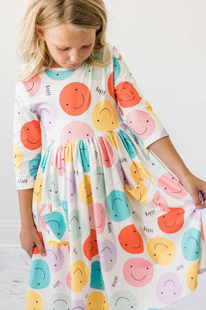 Happy Days 3/4 Pocket Twirl Dress-Mila & Rose ®