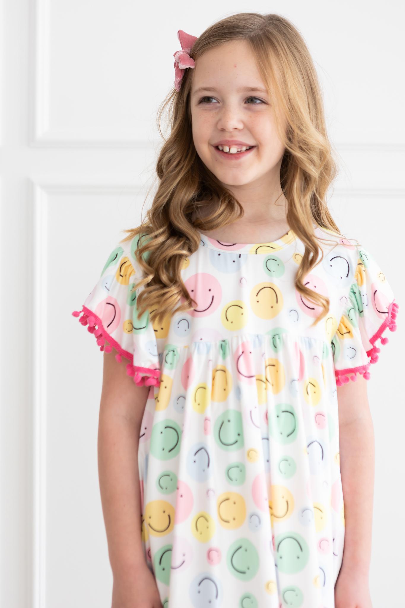 Smile in Style Pom Pom Dress-Mila & Rose ®