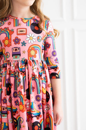 SALE Put Your Records On Twirl Dress-Mila & Rose ®