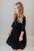 Black Velvet Twirl Dress-Mila & Rose ®