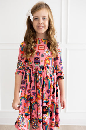 SALE Put Your Records On Twirl Dress-Mila & Rose ®