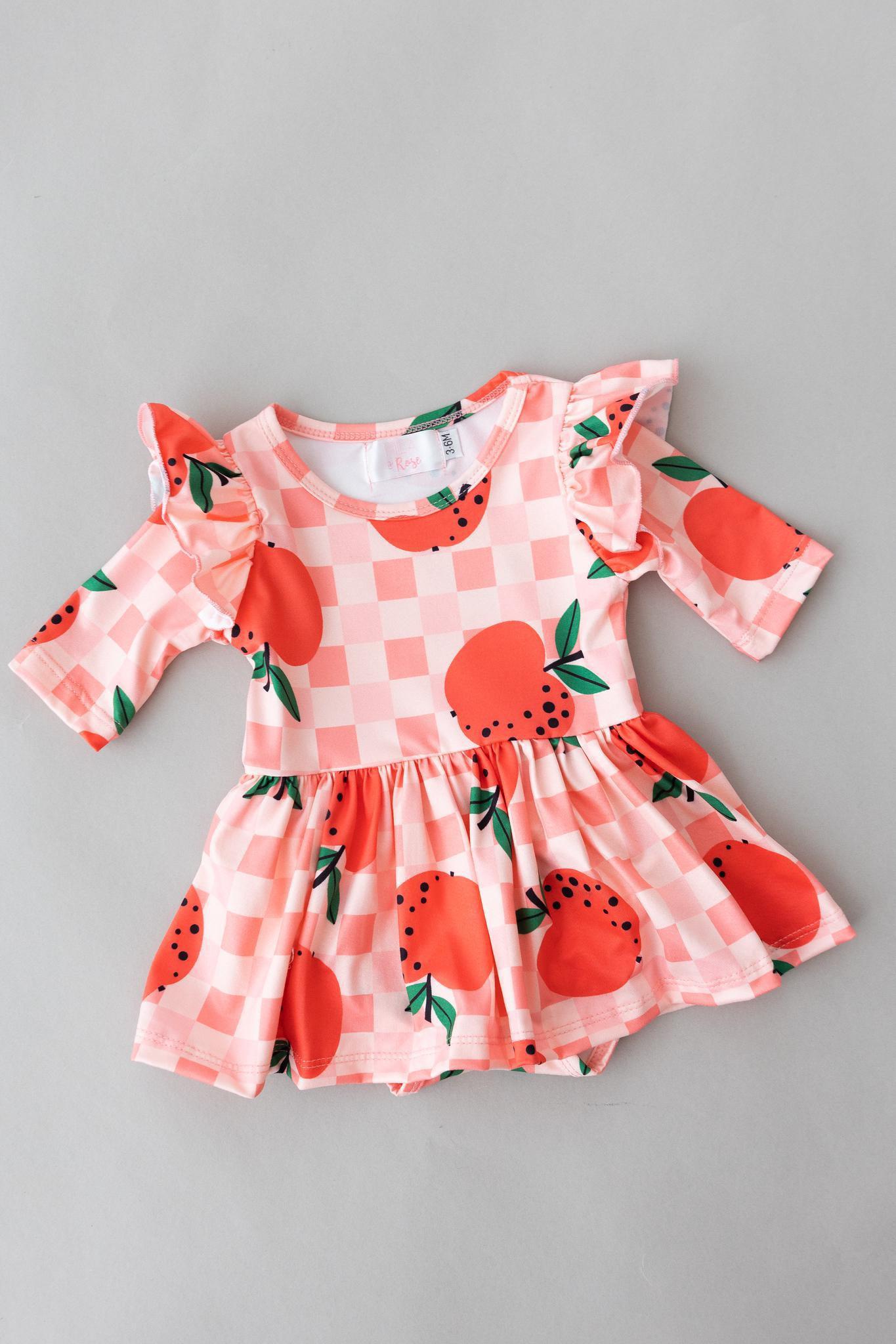 Apple Orchard Twirl Flutter Bodysuit-Mila & Rose ®
