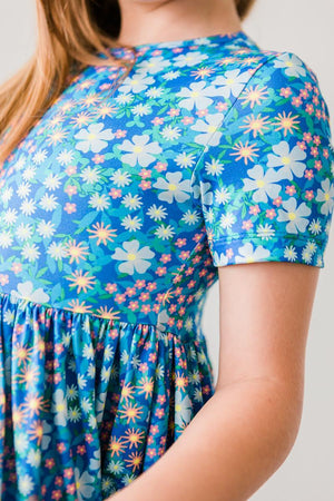 Spring Fling S/S Pocket Twirl Dress-Mila & Rose ®