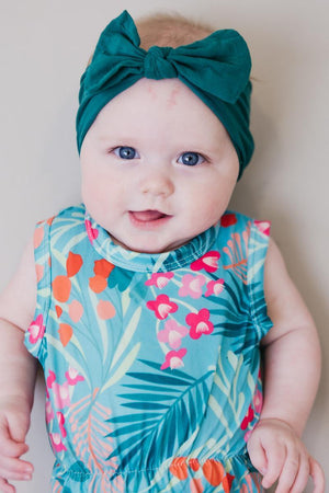 Spruce Nylon Bow Headwrap-Mila & Rose ®