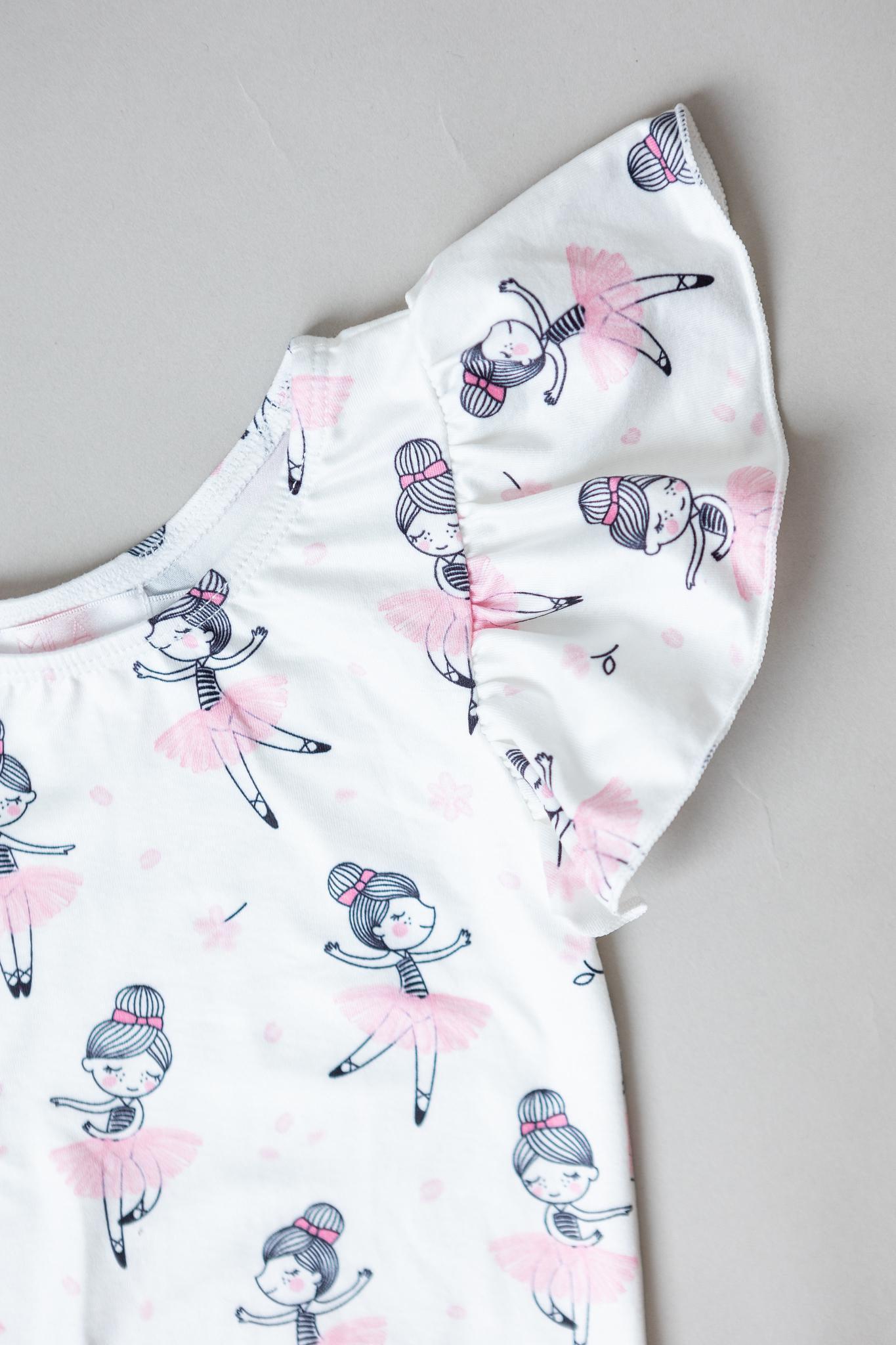Ballerina S/S Flutter Sleeve Leotard-Mila & Rose ®