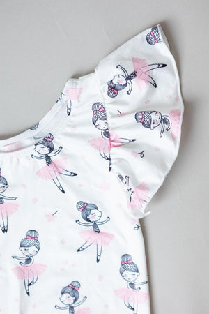 Ballerina S/S Flutter Sleeve Leotard-Mila & Rose ®