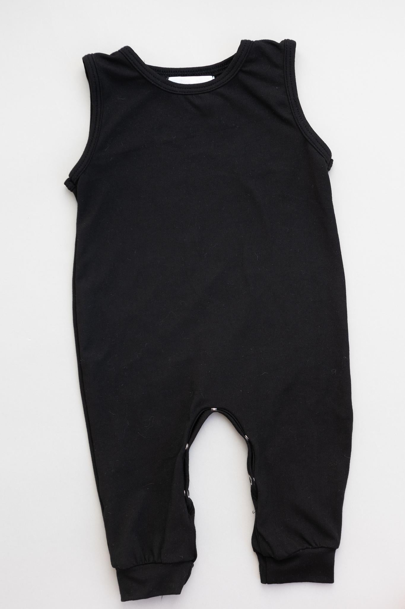 Black Tank One-Piece Jogger-Mila & Rose ®