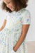 Spring Dandelion Floral S/S Pocket Twirl Dress-Mila & Rose ®