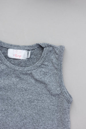 Heather Gray Tank One-Piece Jogger-Mila & Rose ®