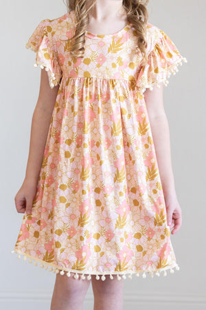 Summer Gardens Pom Pom Dress-Mila & Rose ®
