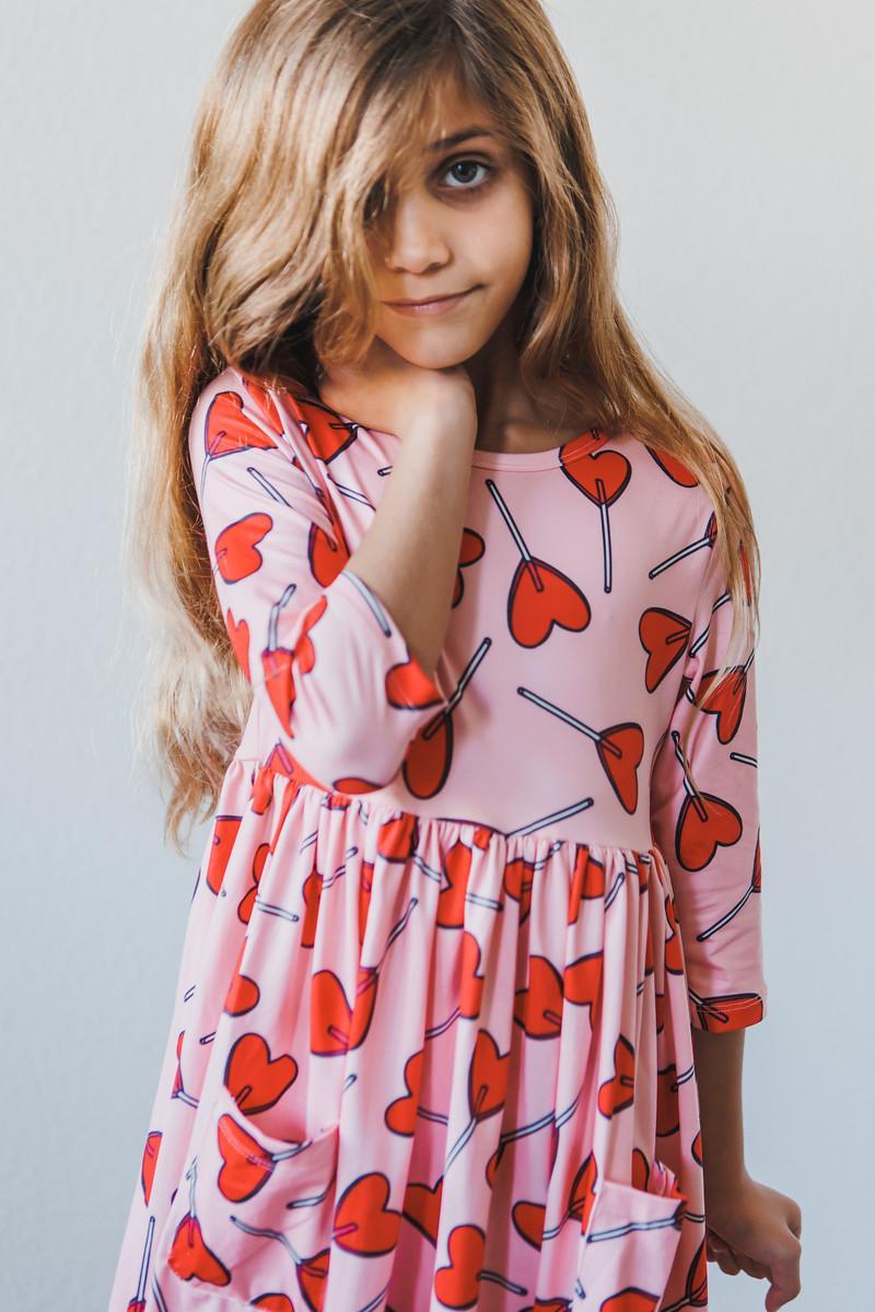 Sucker for You Pocket Twirl Dress-Mila & Rose ®