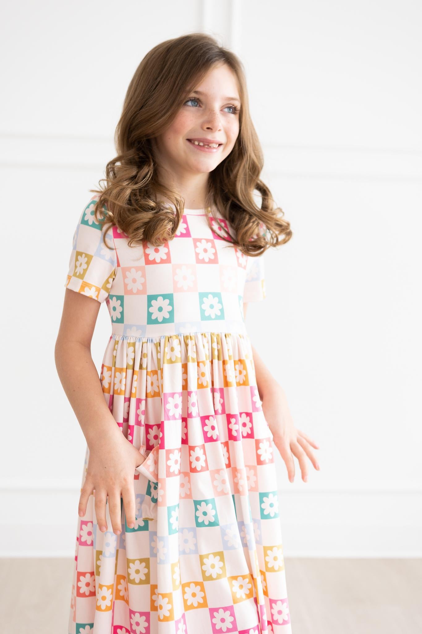 SALE Checkmate S/S Pocket Twirl Dress-Mila & Rose ®
