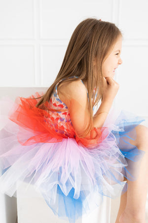 Red, White & Cute Tank Tutu Leotard-Mila & Rose ®