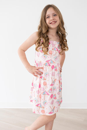 Picture Perfect Summer Ruffle Cross Back Dress-Mila & Rose ®
