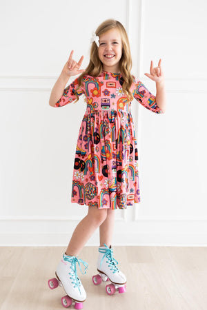 SALE Put Your Records On Twirl Dress-Mila & Rose ®