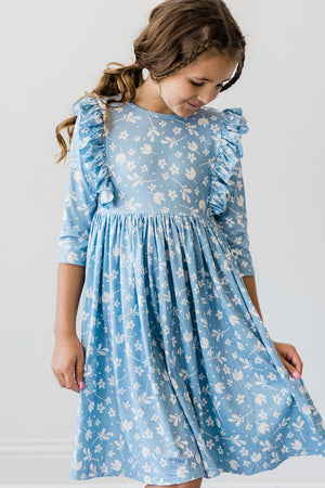 Bluebell Ruffle Twirl Dress-Mila & Rose ®