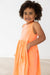 Neon Coral Tank Pocket Twirl Dress-Mila & Rose ®