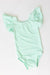 Pastel Green S/S Flutter Sleeve Leotard - NEW-Mila & Rose ®