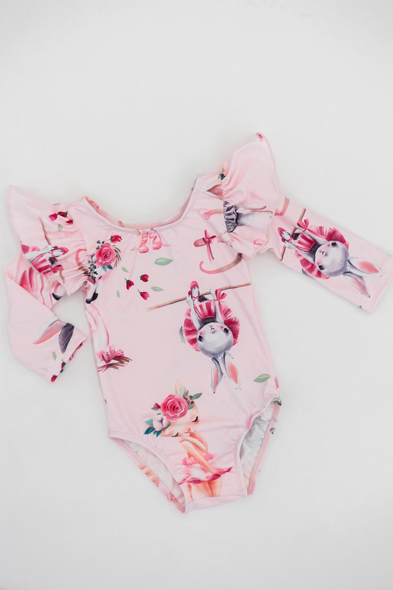 Ballet Beauties L/S Flutter Sleeve Leotard-Mila & Rose ®