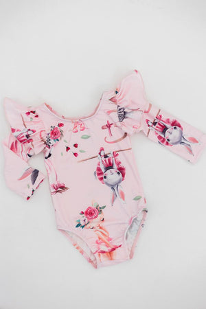 Ballet Beauties L/S Flutter Sleeve Leotard-Mila & Rose ®