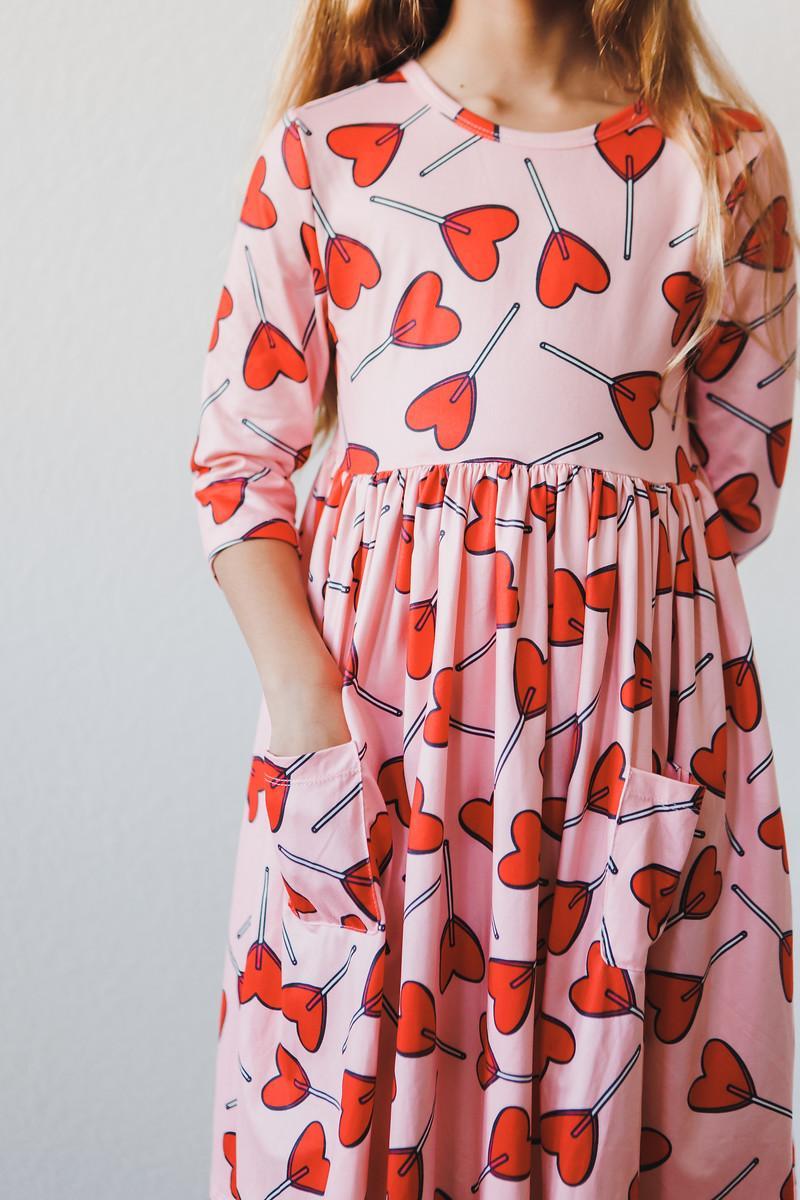 Sucker for You Pocket Twirl Dress-Mila & Rose ®