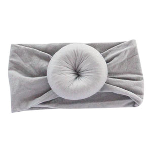 Koala Gray Nylon Turban Style Headwrap-Mila & Rose ®
