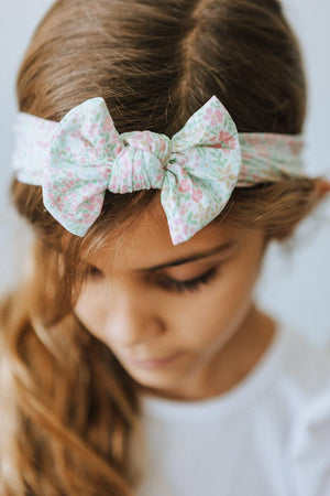 Daffodils Nylon Bow Headwrap-Mila & Rose ®