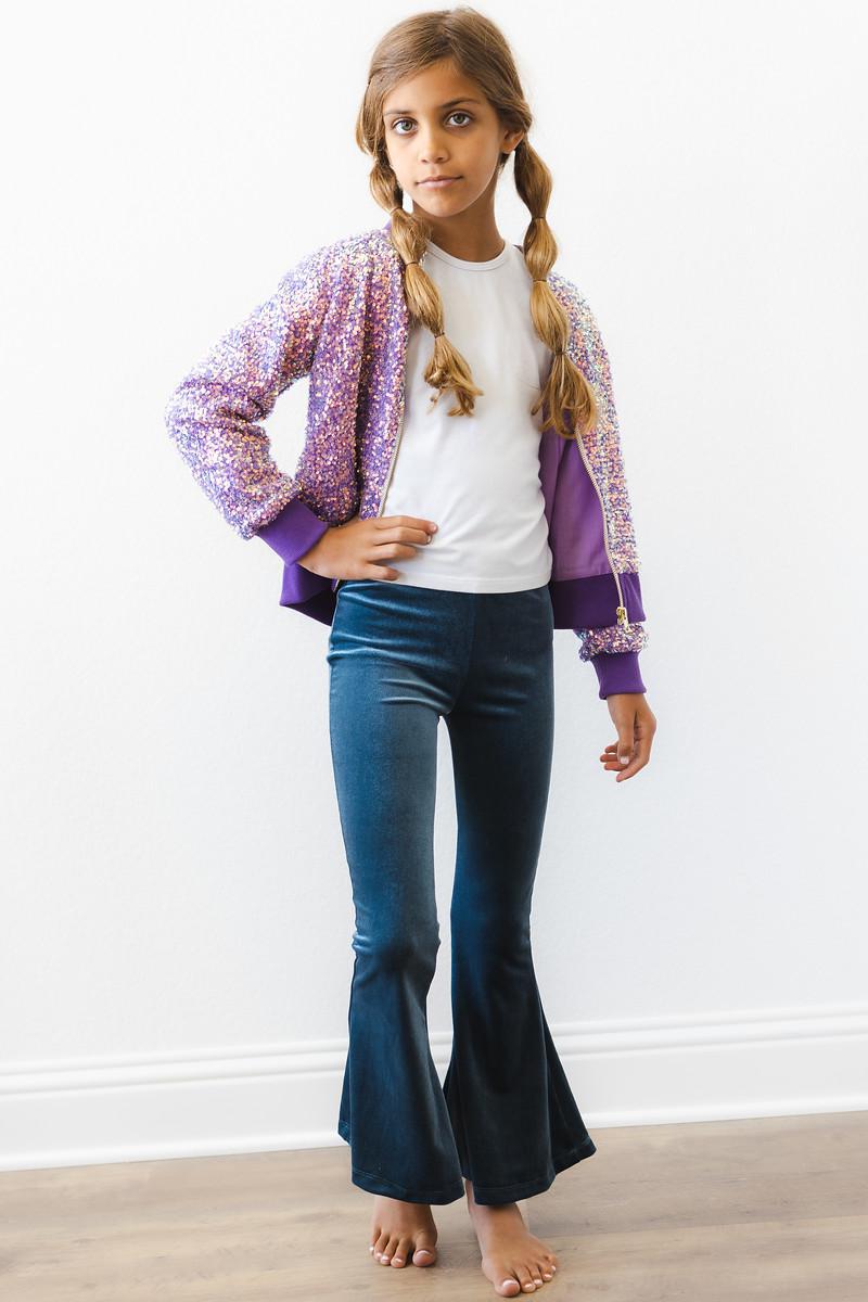 Blue velvet outlet bell bottoms