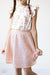 Peach Sequin Twirl Skirt-Mila & Rose ®