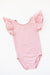 Vintage Pink S/S Flutter Sleeve Leotard - NEW-Mila & Rose ®