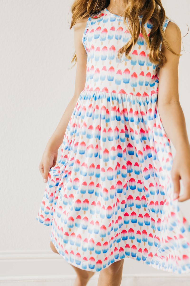 Red, White & Cute Tank Twirl Dress-Mila & Rose ®