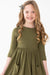 Olive Pocket Twirl Dress-Mila & Rose ®