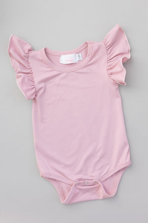 Vintage Pink S/S Flutter Bodysuit - NEW-Mila & Rose ®