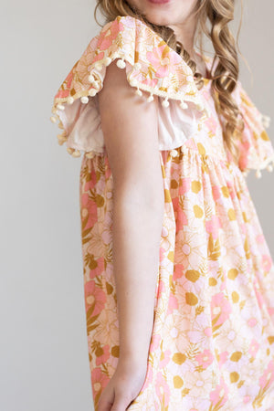 Summer Gardens Pom Pom Dress-Mila & Rose ®